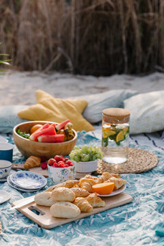 A picnic on the beach