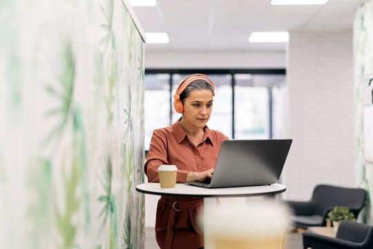 Business Woman working at office