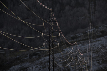 high voltage transmission lines