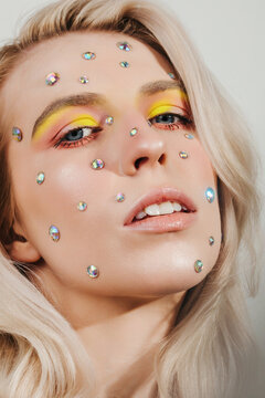 Beauty portrait with unique make up