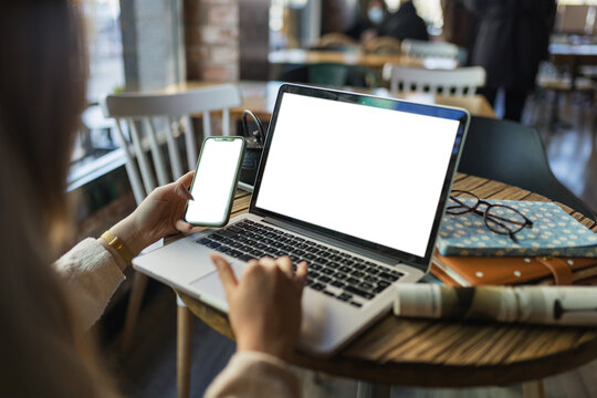 Woman working with laptop