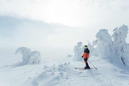 Man on ski