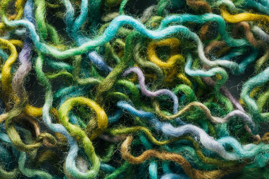 Colorful yarn background