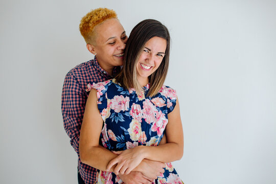 Loving same sex couple embracing  - Powered by Adobe