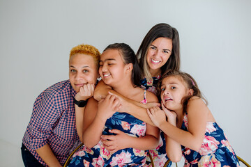 Nontraditional family with bonus mom