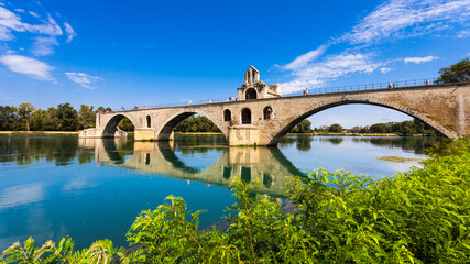 Avignon Bridge on the Rhone