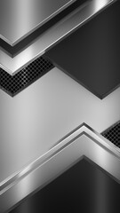 Abstract Metall Colored Strips On Dark Perforated Wall. Abstract Technology Background. 3D Rendering.