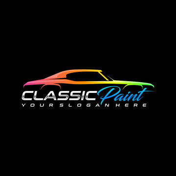 classic auto paint logo template