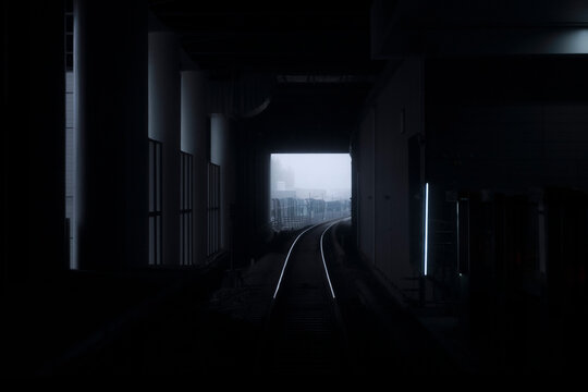 Subway station  tunnel