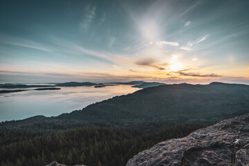 Sunset from Oyster Dome © Fernando
