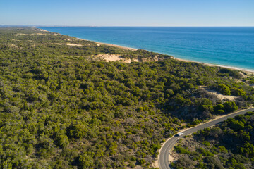 SUV On Australian Coastal Road