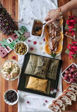 Authentic hispanic meal 