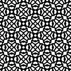 floral seamless pattern background.Geometric ornament for wallpapers and backgrounds. Black and white pattern. 