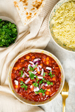 Moroccan red bean and rice stew 