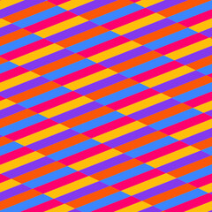 Patrón geométrico de rayas coloridas diagonales