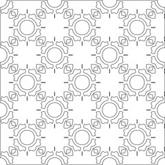  vector pattern with triangular elements. Geometric ornament for wallpapers and backgrounds. Black and white pattern. 