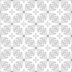  vector pattern with triangular elements. Geometric ornament for wallpapers and backgrounds. Black and white pattern. 