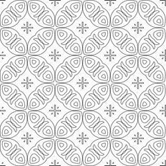  vector pattern with triangular elements. Geometric ornament for wallpapers and backgrounds. Black and white pattern. 