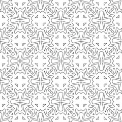  vector pattern with triangular elements. Geometric ornament for wallpapers and backgrounds. Black and white pattern. 