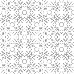  vector pattern with triangular elements. Geometric ornament for wallpapers and backgrounds. Black and white pattern. 