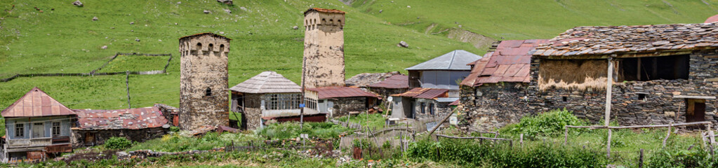 Obraz premium Ushguli towers