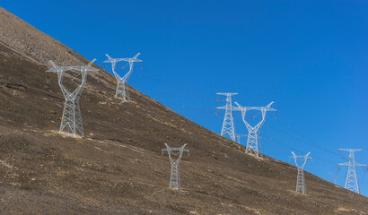 Green energy sources transmission tower