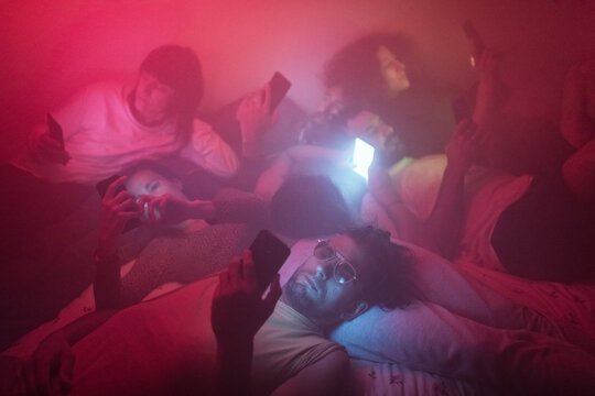 Friends addicted to social media