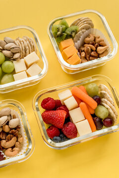 Containers with Healthy Food & Snacks