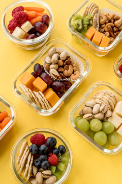 Containers with Healthy Food & Snacks