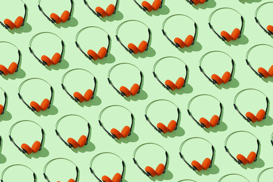 retro headphones mosaic