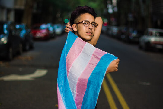 Trans pride flag