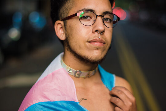 Gay and transgender identity portrait