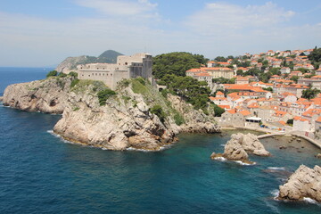 Obraz na płótnie Canvas View of the old city of Dubrovnik, Croatia.