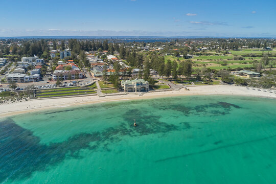Aerial View of Cottesloe Beach in Perth