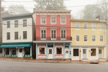 Pastel Colored Shops in Ellicott City