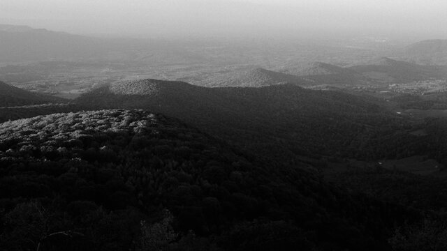 Hogback Mountain in Black and White