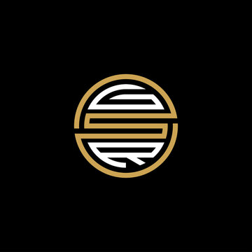 GSR creative letter logo design vector icon 