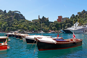 boats in Portofino, Italy