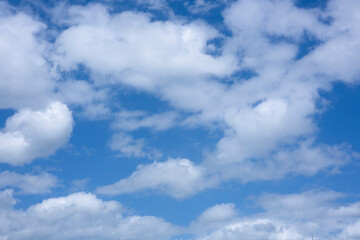 blue sky and white clouds