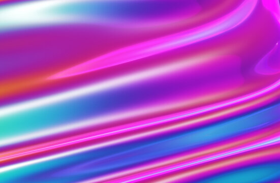 Smooth glowing holographic neon palette backdrop