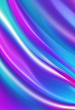 Smooth glowing holographic neon palette backdrop