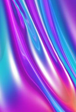 Smooth glowing holographic neon palette backdrop