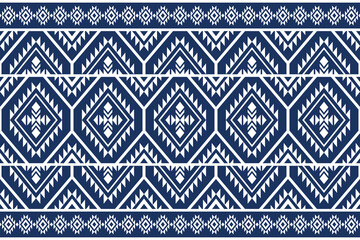 Seamless pattern repeating design with geometric shapes.