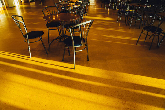The image of furniture items in the sun.