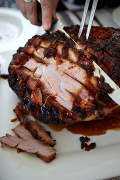 Soy and Honey glazed ham