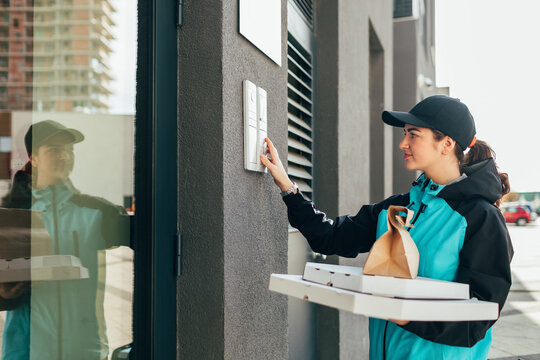 Delivery Messenger Ringing Bell - Powered by Adobe