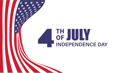 Fourth of July Independence Day. Vector illustration