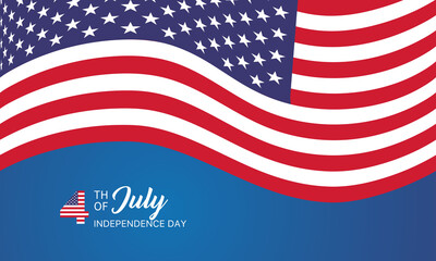 Fourth of July Independence Day. Vector illustration