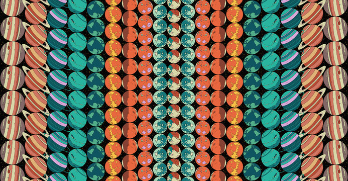 The Solar System Pattern Illustration