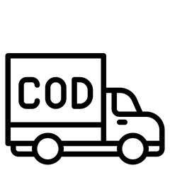delivery outline style icon